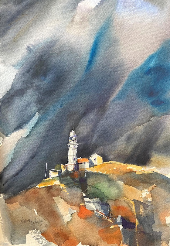 Paphos Lighthouse and Sky